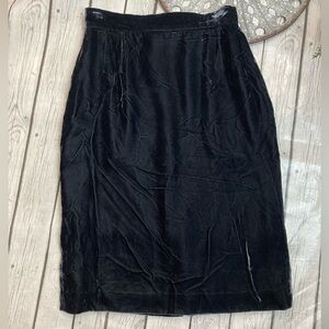 Vintage Mary Ann Restivo Velvet Skirt